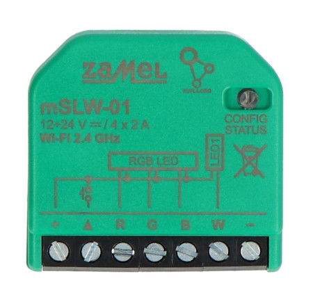 Zamel Supla mSLW-01 - sterownik LED RGBW WiFi - aplikacja Android / iOS