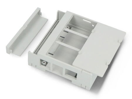 Obudowa modułowa Kradex IOT.ZD3005 Pi5J ABS V0 na szynę DIN - 90 x 89,4 mm - jasnoszara