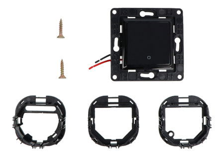 Shelly Wall Switch 1 - inteligentny włącznik ścienny - 1 przycisk - czarny