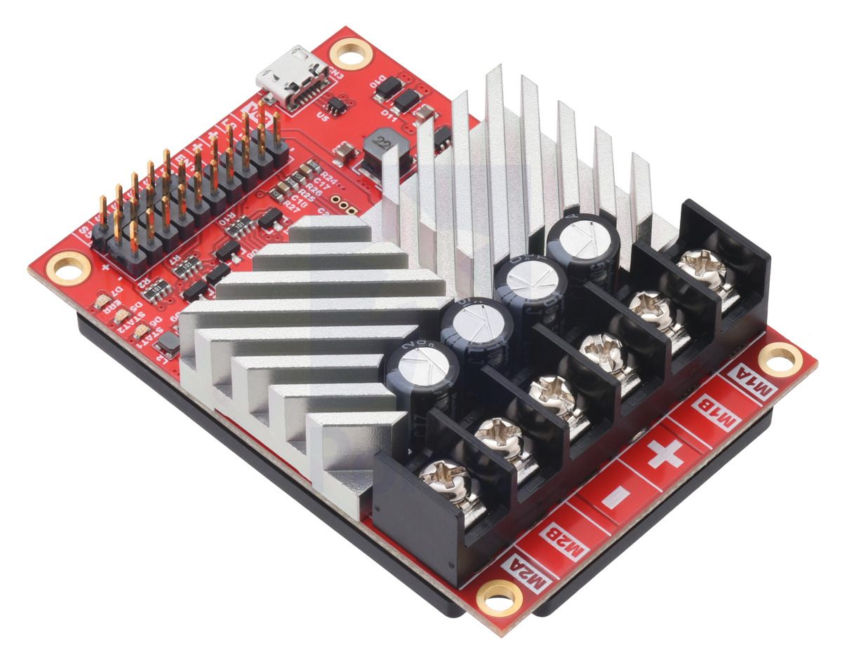 RoboClaw 2 x 15 A USB V6B - dwukanałowy sterownik silników 34 V / 15 A - Pololu 3683