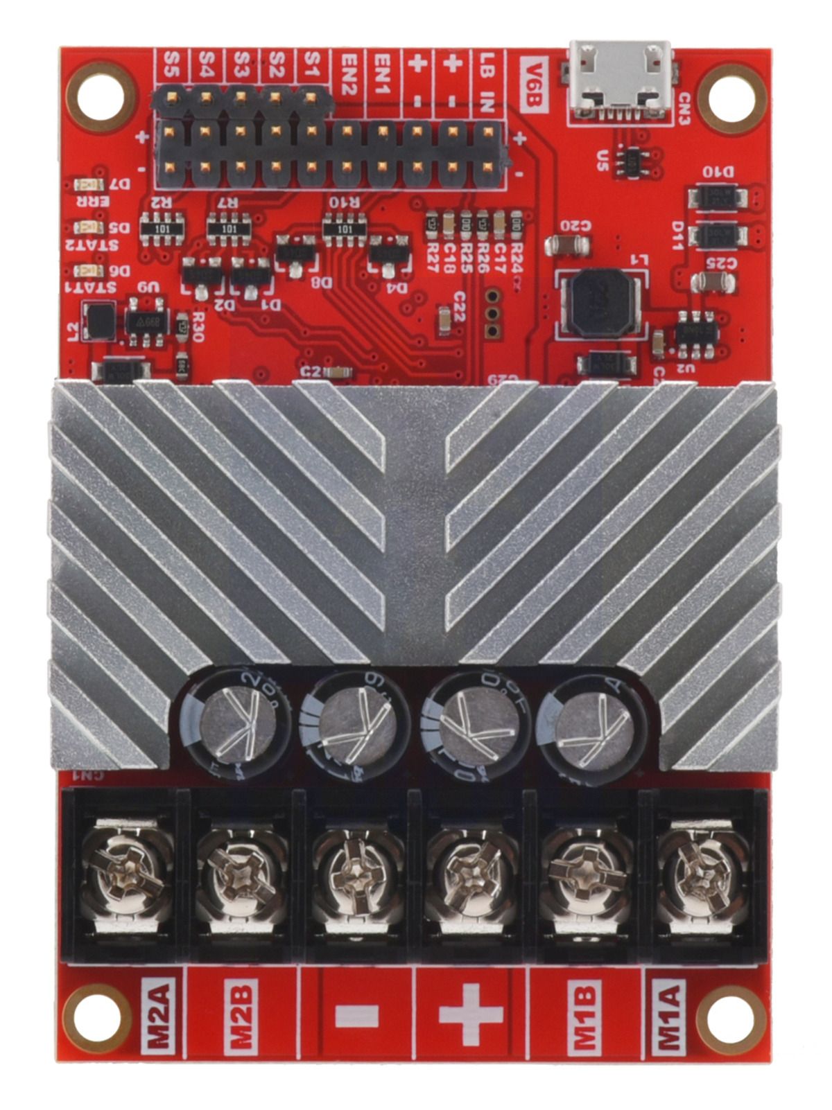 RoboClaw 2 x 15 A USB V6B - dwukanałowy sterownik silników 34 V / 15 A - Pololu 3683