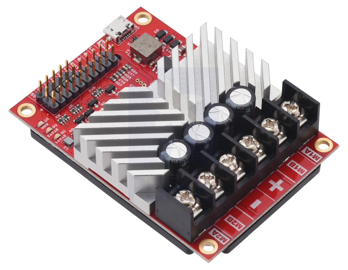 RoboClaw 2 x 30 A USB V6B - dwukanałowy sterownik silników 34 V / 30 A - Pololu 3684