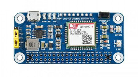 NB-IoT / Cat-M (eMTC) / GNSS HAT - SIM7080G - nakładka do Raspberry Pi - Waveshare 17693