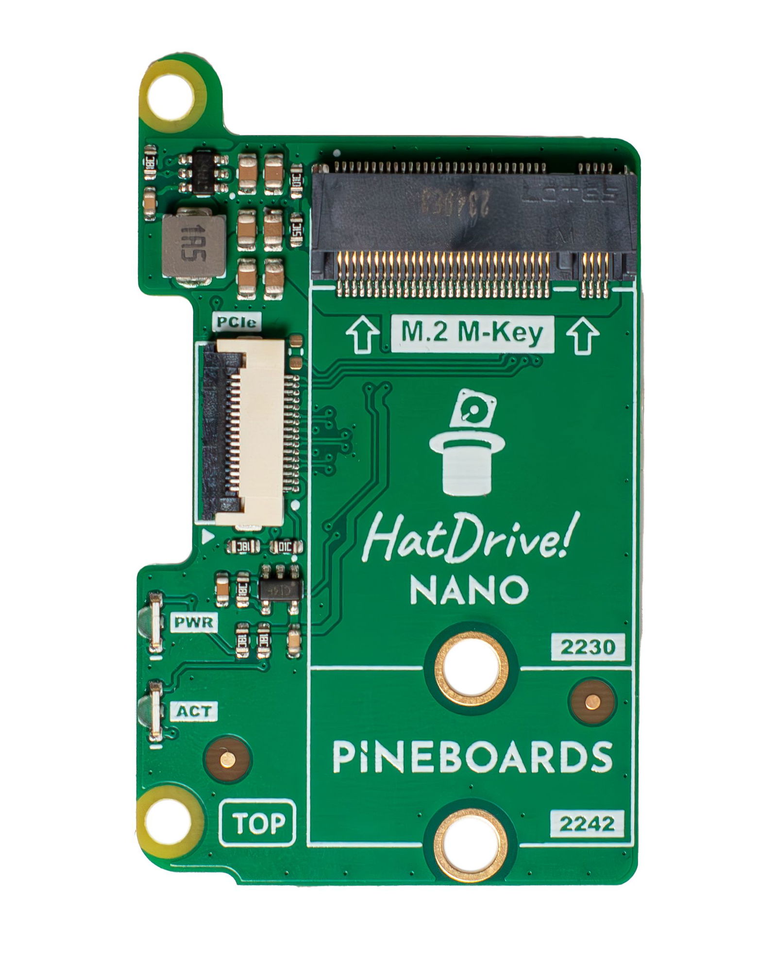 Pineboards HatDrive! Nano - adapter NVMe 2230, 2242 do Raspberry Pi 5