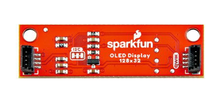 Wyświetlacz OLED niebieski 0,91'' 128 x 32 px I2C - Qwiic - SparkFun LCD-24606