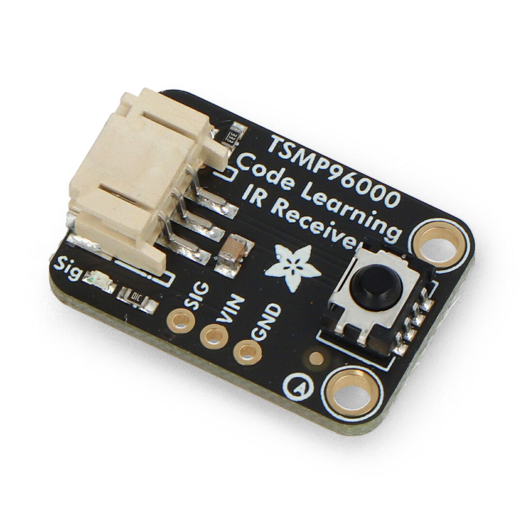 TSMP96000 Code Learning - odbiornik podczerwieni IR 20 - 60 kHz - STEMMA JST PH 2 mm - Adafruit 5970