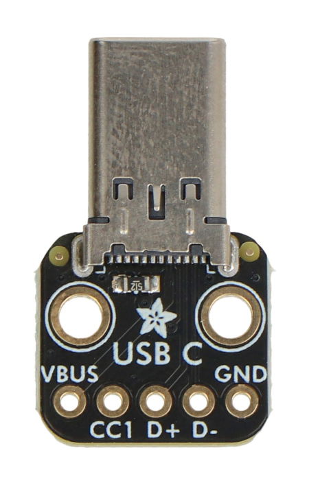 Moduł z wtykiem USB typu C - złącze do płytki stykowej - Adafruit 5978