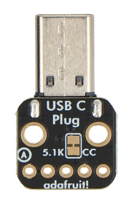 Moduł z wtykiem USB typu C - złącze do płytki stykowej - Adafruit 5978