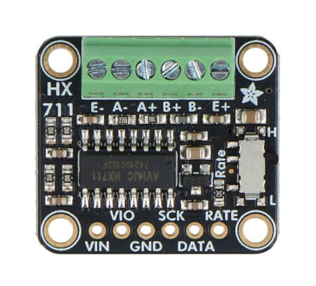 Moduł z przetwornikiem ADC 24-bit do belek tensometrycznych - HX711 - Adafruit 5974