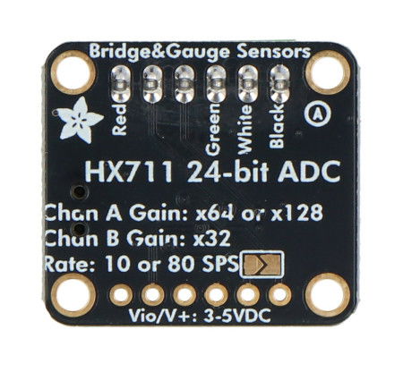 Moduł z przetwornikiem ADC 24-bit do belek tensometrycznych - HX711 - Adafruit 5974