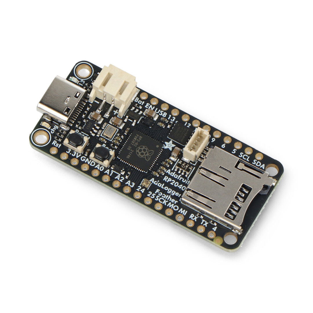 Feather RP2040 Adalogger - 8 MB Flash - moduł z czytnikiem microSD - STEMMA QT / Qwiic - Adafruit 5980