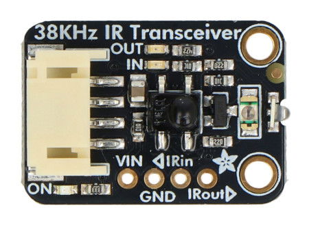 Moduł z nadajnikiem i odbiornikiem podczerwieni - 940 nm + 38 KHz - STEMMA JST PH 2 mm - Adafruit 5990