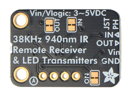 Moduł z nadajnikiem i odbiornikiem podczerwieni - 940 nm + 38 KHz - STEMMA JST PH 2 mm - Adafruit 5990