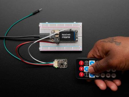 Moduł z nadajnikiem i odbiornikiem podczerwieni - 940 nm + 38 KHz - STEMMA JST PH 2 mm - Adafruit 5990