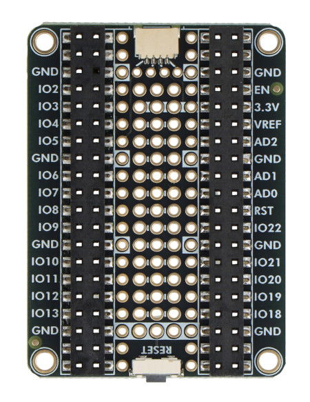 PiCowBell Proto Under Plate - płytka prototypowa do Raspberry Pi Pico - STEMMA QT - przycisk reset  - Adafruit 5905