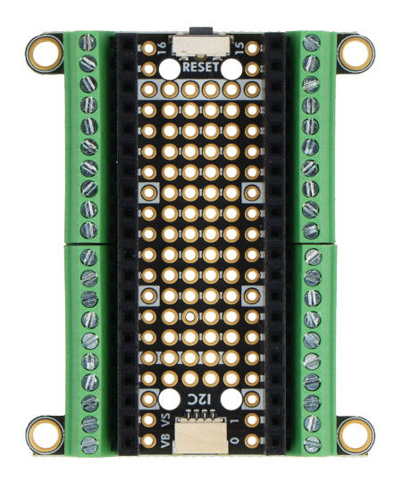 Terminal PiCowbell - nakładka do Raspberry Pico / Pico W - złącza śrubowe - przycisk reset - STEMMA QT - Adafruit 5907