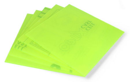 Plexi fluo żółta wylewana - 3mm - 200x200mm - 5szt.