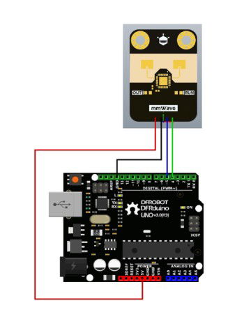 Gravity - Human Presence Detection Sensor - C4001 - czujnik mmWave 24 GHz - DFRobot SEN0610