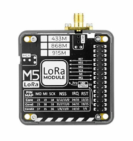 Moduł LoRa 433 MHz V1.1 - do modułów deweloperskich M5Stack Core - M5Stack M005-V11