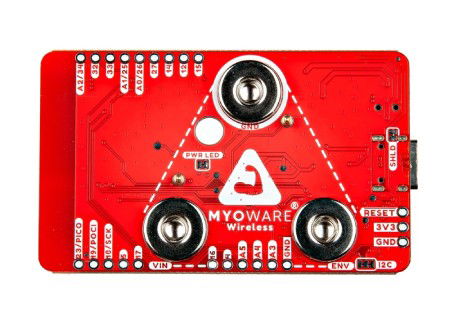 MyoWare 2.0 Wireless Shield - moduł rozszerzeń do czujnika MyoWare 2.0 Muscle Sensor - ESP32-WROOM - SparkFun DEV-23387