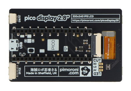 Pico Display Pack - wyświetlacz LCD IPS 2,8'' IPS 320 x 240 px do Raspberry Pi Pico / Pico W - PiMoroni PIM715