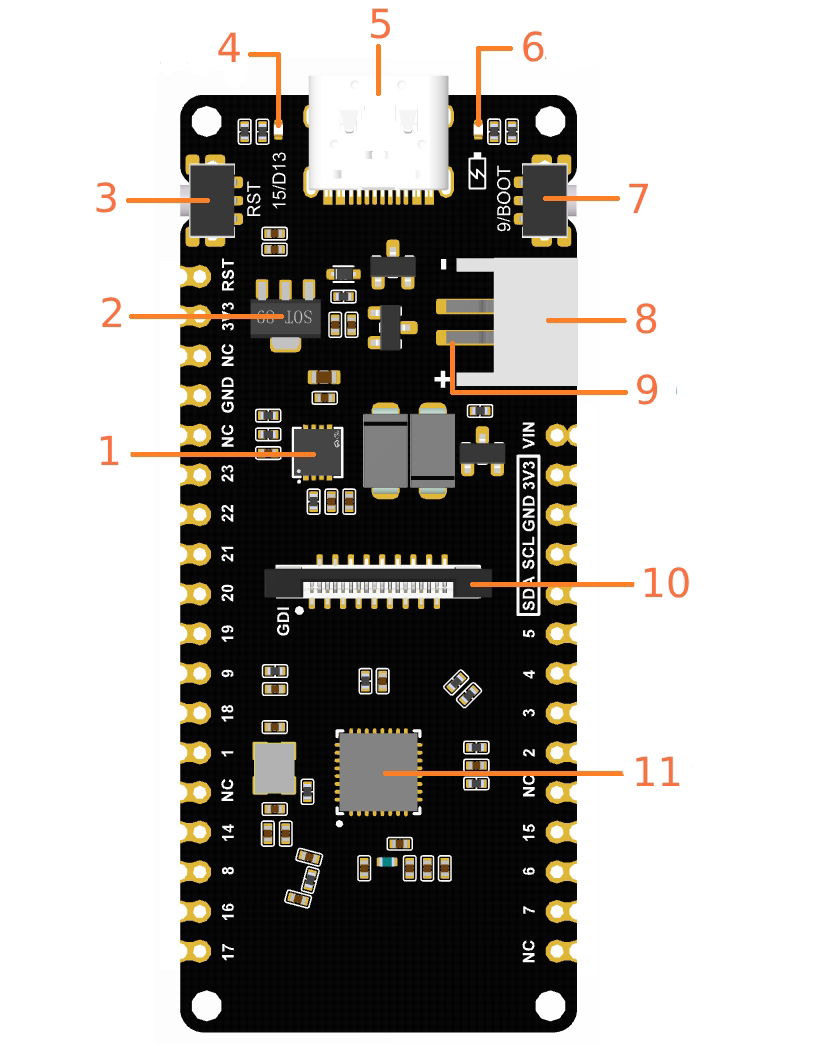 FireBeetle 2 ESP32-C6 - WiFi / Bluetooth / ZigBee / Matter - DFRobot DFR1075