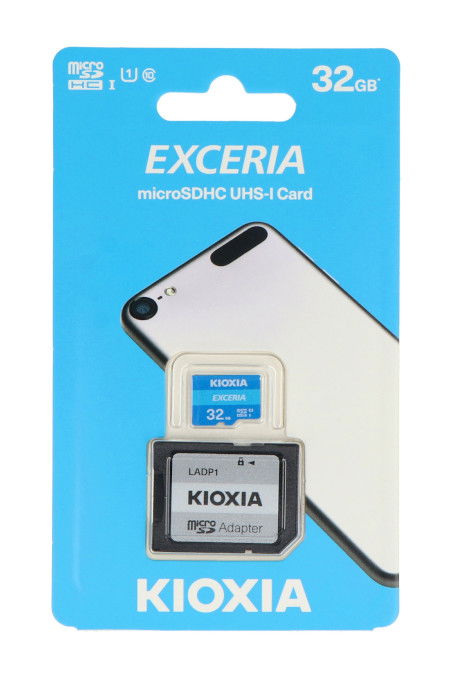 Karta pamięci Kioxia Exceria G2 microSD 32GB 100MB/s UHS-I klasa U3 V30 z adapterem