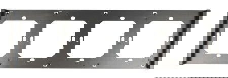 Sonoff M5-4C-80-F - ramka do włącznika ściennego M5-80 - poczwórna - czarna