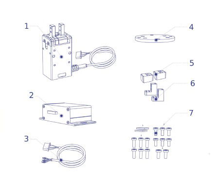 Mini chwytak elektromagnetyczny do robota Dobot MG400 / Magician E6 / M1 Pro