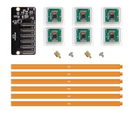 Multi-Camera Kit - zestaw 6 kamer IMX477 12,3 MPx - do Nvidia Jetson AGX Orin - ArduCam B047389