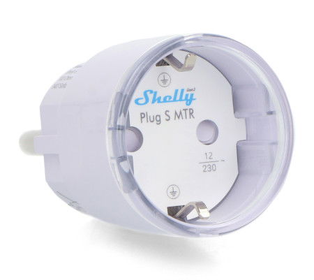 Shelly Plug S Gen3 - inteligentne gniazdko WiFi / Bluetooth / Matter z pomiarem energii - białe