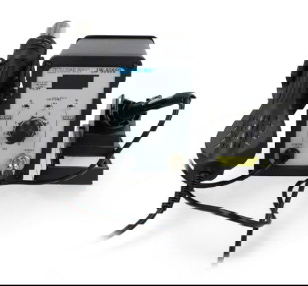 Stacja lutownicza 2w1 hotair i grotowa LongWei LW-8586D z wentylatorem w kolbie - 700 W