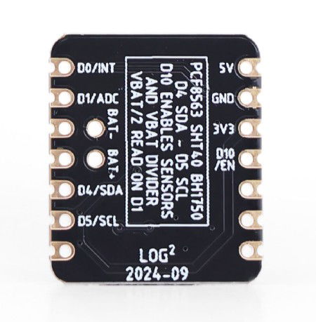 Xiao Logger HAT - moduł rozszerzeń z RTC i czujnikami środowiskowymi do Seeed Xiao - Seeedstudio 114993446