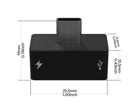 Adapter zasilania i danych OAK Y - USB typu C - do kamer Luxonis OAK 2