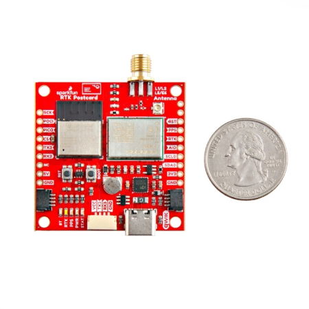 Moduł RTK Postcard - GNSS-RTK Quectel LG290P - ESP32-PICO-MINI-02 - SparkFun GPS-26916