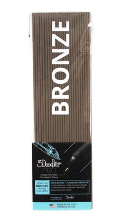Filament 3Doodler PRO 3 mm - 25 sztuk - Bronze