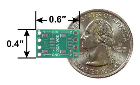 ISO1640 - dwukierunkowy izolator I2C bez złączy - 3 - 5,5 V / 2,25 - 5,5 V - Pololu 5390
