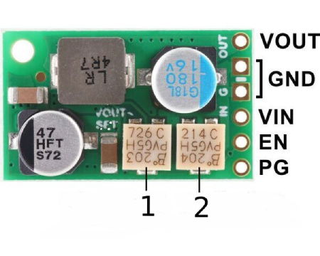 D30V30MASCMA - przetwornica step-down regulowana z funkcją odcięcia przy niskim napięciu - 4,2 V - 15 V 3 A - Pololu 4874