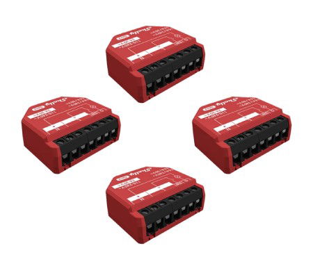 Shelly 1PM Gen3 - 1-kanałowy przekaźnik dopuszkowy / sterownik - WiFi / Bluetooth z pomiarem energii - aplikacja Android / iOS - 4 szt.