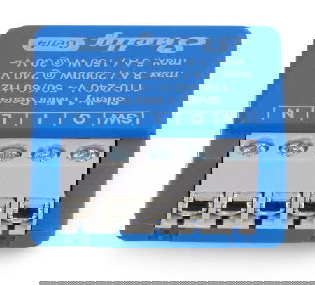 Shelly 1 Mini Gen4 - przekaźnik 240V/8A WiFi/Bluetooth/ZigBee - aplikacja Android/iOS