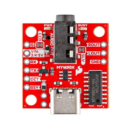 Audio Player Breakout - odtwarzacz MP3 i WAV - MY1690X-16S - SparkFun BOB-28038