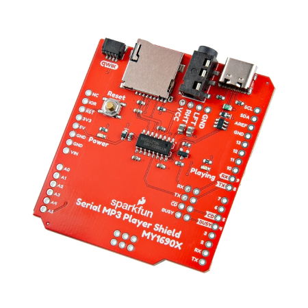 Serial MP3 Player Shield - nakładka dla Arduino - SparkFun DEV-28021