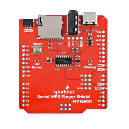 Serial MP3 Player Shield - nakładka dla Arduino - SparkFun DEV-28021
