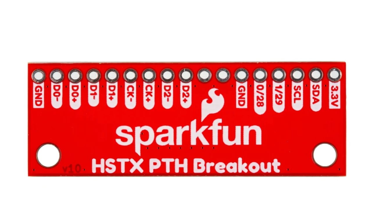 Adapter HSTX 22-pin raster 2,54 mm do Raspberry Pi 5 / IoT RedBoard RP2350 - SparkFun BOB-28467
