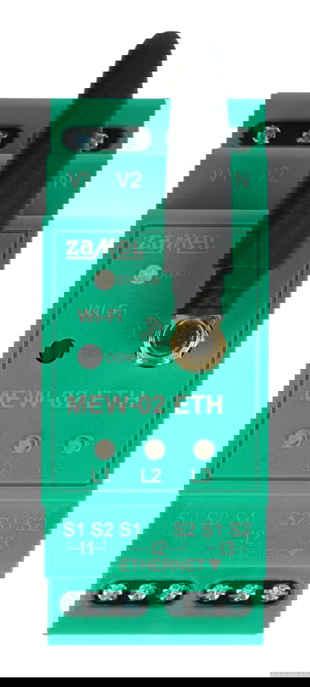 Zamel Supla MEW-02 ETH - monitor zużycia energii elektrycznej 3F+N WiFi / Ethernet