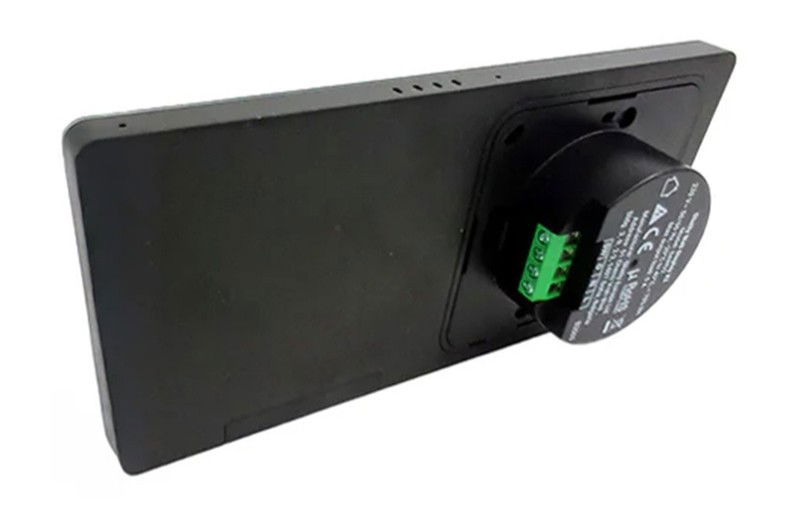 Shelly Wall Display X2 - inteligentny panel sterowania z przekaźnikiem 5 A WiFi/Bluetooth + czujnik BLU H&T - czarny