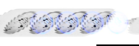 Shelly Power Strip 4 Gen4 - Inteligentna listwa zasilająca - biała