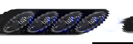 Shelly Power Strip 4 Gen4 - Inteligentna listwa zasilająca - czarna