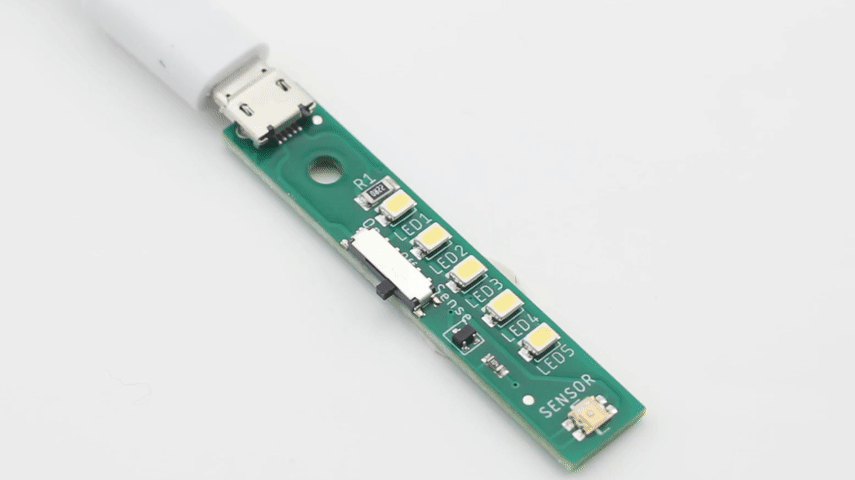 LED-Streifen 5 x 5 V USB-Dioden mit Lichtsensor - Kitronik 3562
