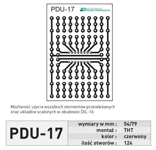 Universalplatine PDU17 - THT, DIL16